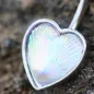 Piercing nombril coeur holographique