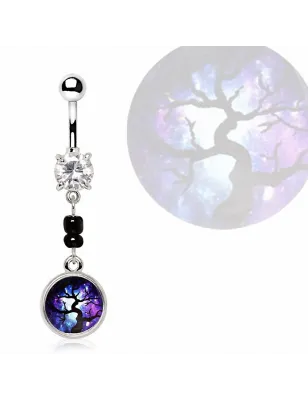 Piercing nombril pendentif arbre magique