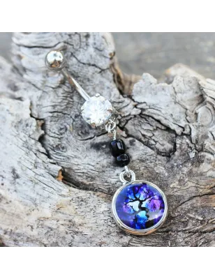 Piercing nombril pendentif arbre magique
