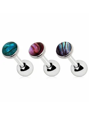 Piercing cartilage hélix nacre abalone