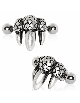 Piercing cartilage hélix manchette griffe de dragon