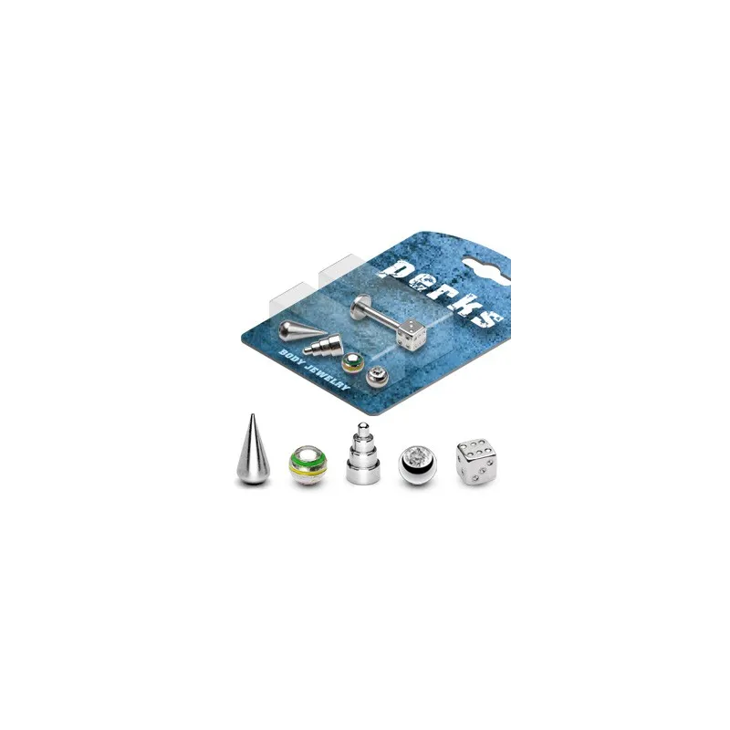 Pack Piercing Labret Acier Chirurgical
