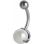 Piercing nombril Swarovski Perle