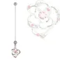 Piercing nombril de grossesse fleur gemmes multicolores
