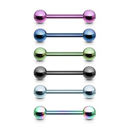 Piercing Barbell Langue Titane anodisé 