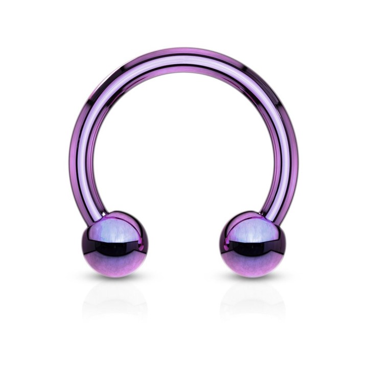 Piercing fer à cheval Titane Boules