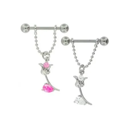 Piercing Téton Tulipe Crystal Autrichien - Bijou Piercing Téton