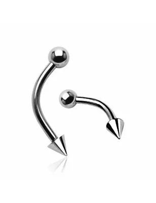 Piercing arcade avec boule et pointe