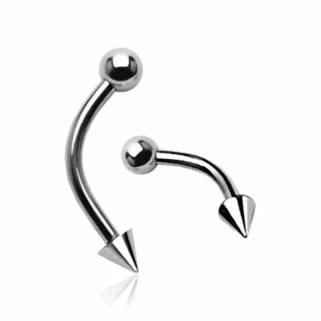 Piercing arcade avec boule et pointe