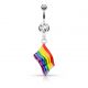 Piercing nombril Drapeau Gay Pride