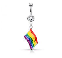 Piercing nombril Drapeau Gay Pride
