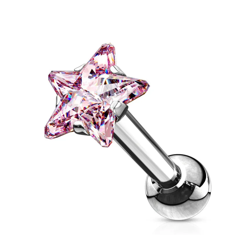 Piercing cartilage pierre étoile