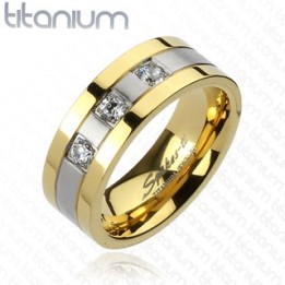 Bague Titane Solide 2 Tons Gemmes - Bague homme et femme en titane