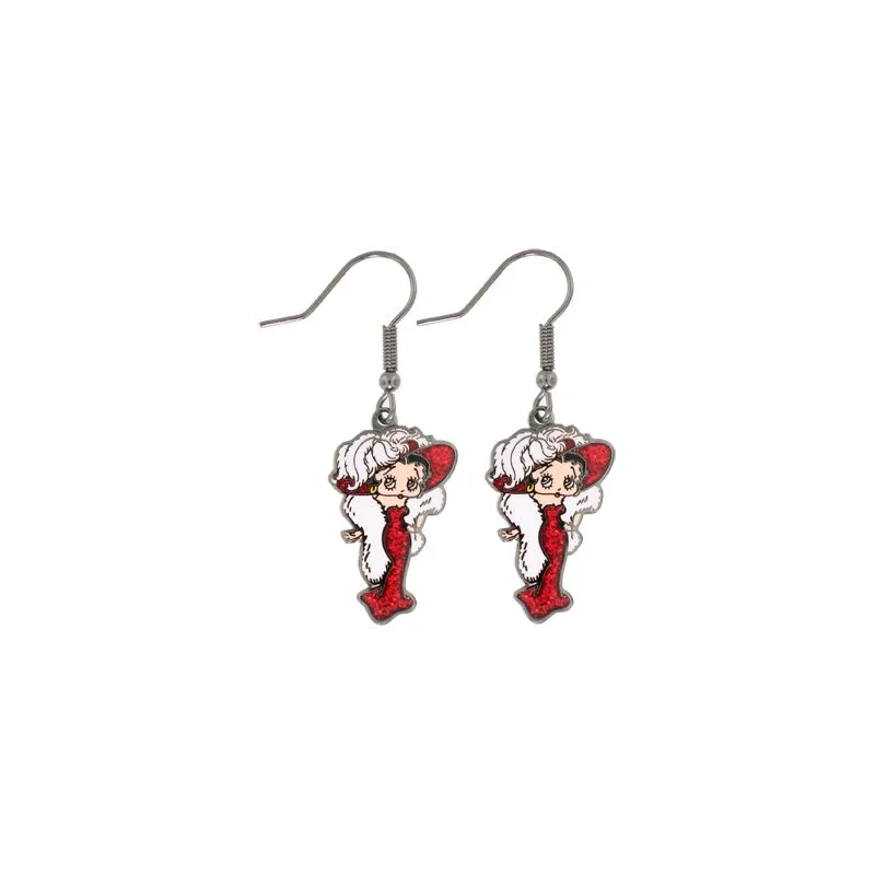 Paire Boucles d'oreilles pendantes Betty Boop "Mae West"