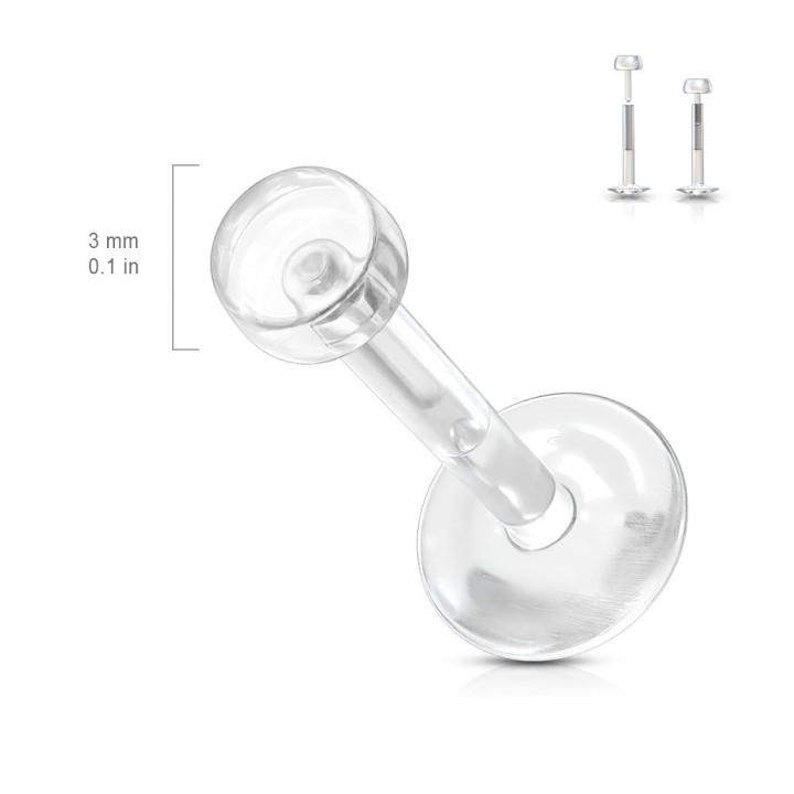 Piercing retainer labret
