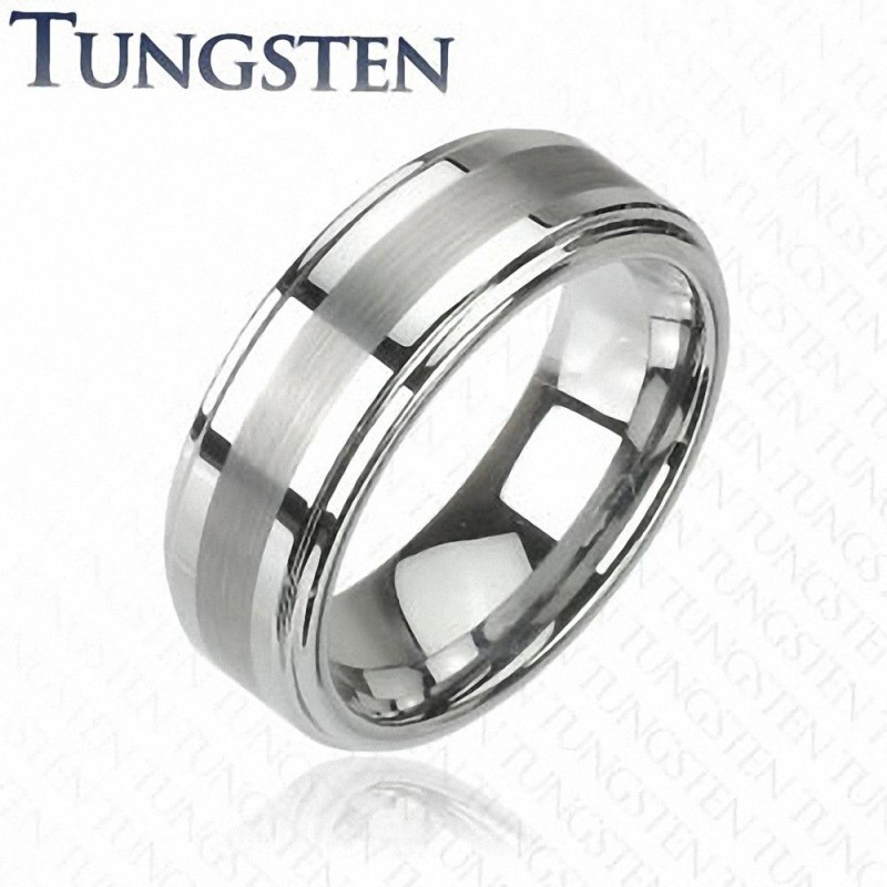 Bague En Tungstène Pour Homme Et Femme – Largeur 4/6/8 Mm – Polie Brillante – Hypoallergénique, Sans Nickel – Pochette Cadeau