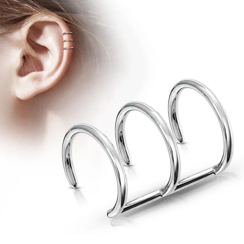 Faux Piercing Oreille Cartilage Triple Anneaux Faux Piercing Oreille Cartilage Triple Anneaux