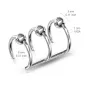 Faux Piercing Oreille Cartilage Triple Anneaux Billes Faux Piercing Oreille Cartilage Triple Anneaux Billes