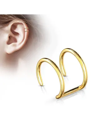 Faux Piercing Oreille Cartilage Plaqué Or - Bijou Faux Piercing