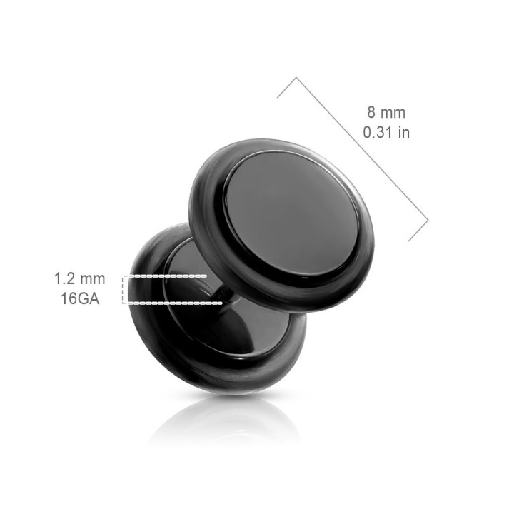Faux Piercing Plug Boucle Oreille Acrylique