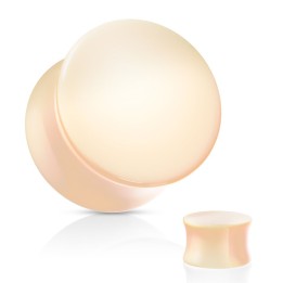 Piercing Plug Acrylique UV Solide Couleur Peau Chair