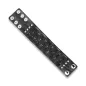 Bracelet homme en cuir noir à damier tissé Bracelet homme en cuir noir à damier tissé