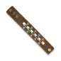 Bracelet homme en cuir marron avec cinq croix celtiques Bracelet homme en cuir marron avec cinq croix celtiques