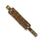 Bracelet homme en cuir marron à centre noué rectangulaire Bracelet homme en cuir marron à centre noué rectangulaire