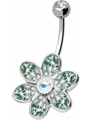 Piercing nombril Crystal Evolution Swarovski Fleur