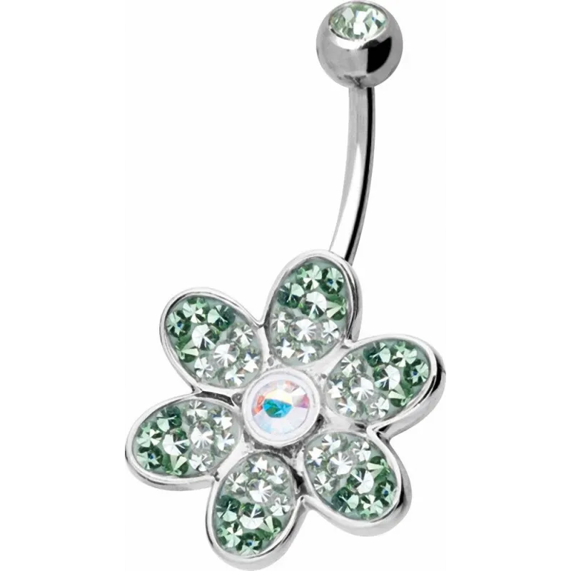Piercing nombril Crystal Evolution Swarovski Fleur