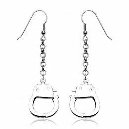 Paire Boucles d'oreille Pendantes Menottes 