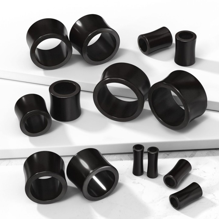 Plug Oreille Organique en Corne de Buffle Creux