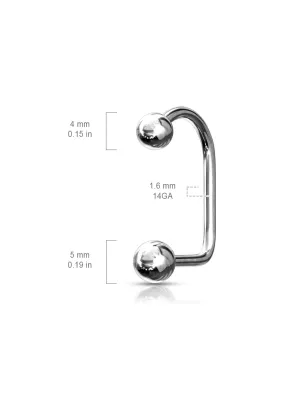 Piercing labret Loop Boules