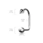 Piercing labret Loop Boule et Spike
