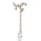 Piercing cartilage hélix vigne pendentif chaine plaqué or rose