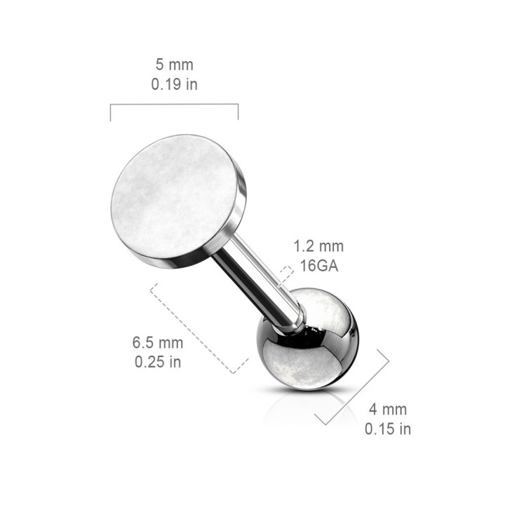 Piercing cartilage hélix cercle argenté