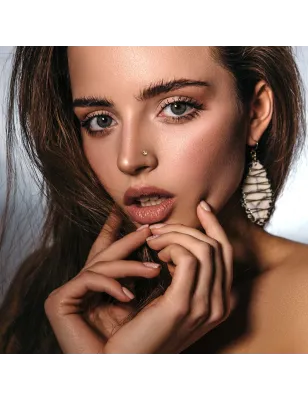 Piercing nez Or jaune 14 carats couronne royale