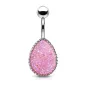 Piercing nombril larme druse violet clair