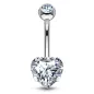 Piercing nombril pierre coeur 8 mm Piercing nombril pierre coeur 8 mm