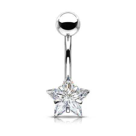 Piercing nombril pierre étoile