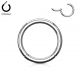 Piercing anneau segment clipsable acier chirurgical
