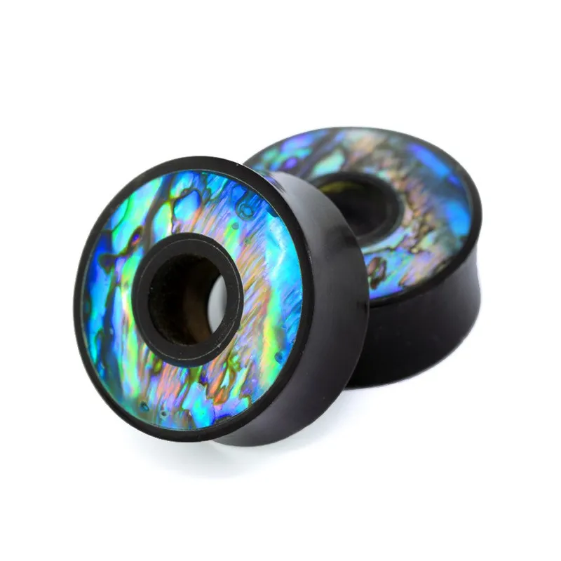 Piercing Plug Oreille Corne Naturelle Nacre Abalone