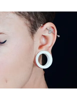 Piercing industriel Playboy serti de cristaux