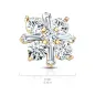 Piercing microdermal plaqué or carré croix zirconium Piercing microdermal plaqué or carré croix zirconium