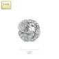 Piercing microdermal Or blanc 14 Carats fleur de rose