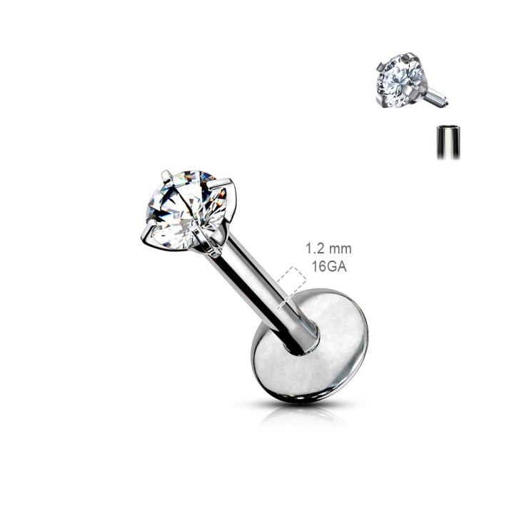 Piercing Labret Monroe Gemme Titane G23