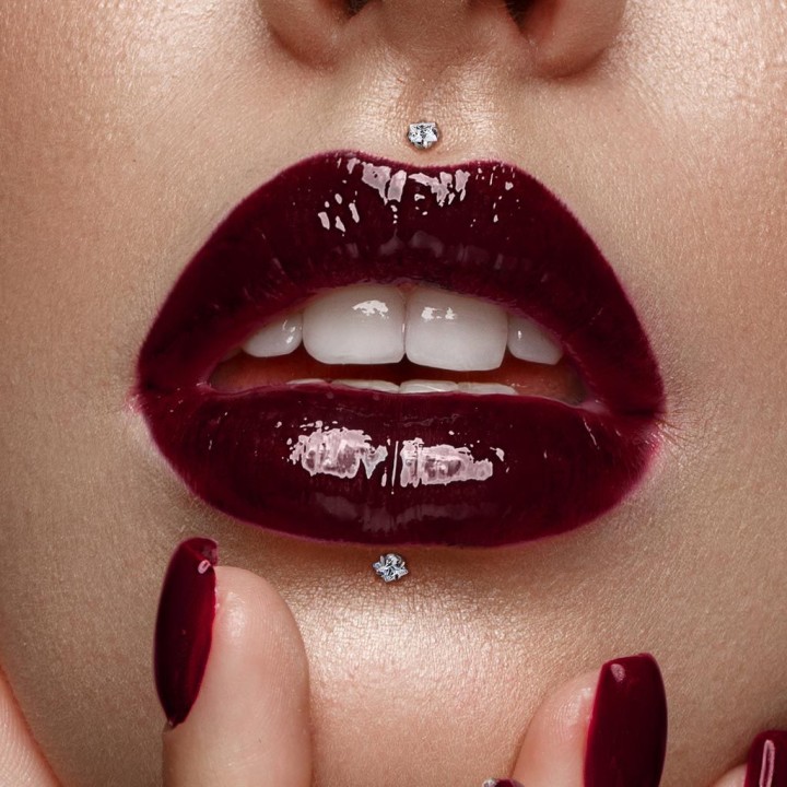 Piercing Labret Monroe Gemme Carré Titane G23