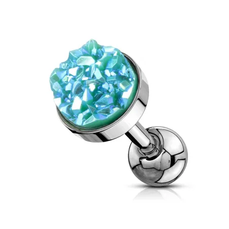 Piercing cartilage hélix druse verte