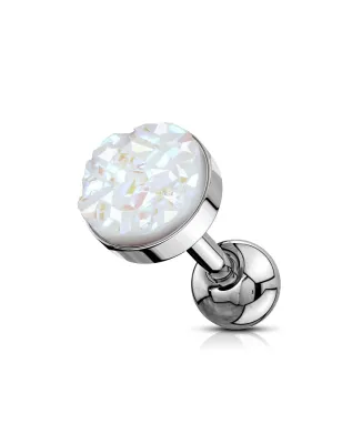 Piercing cartilage hélix druse blanche