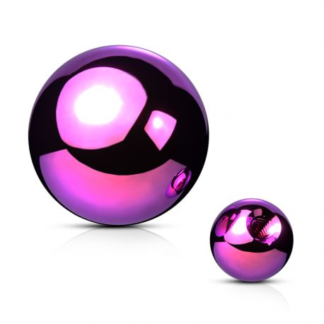 Boule de piercing en acier violet